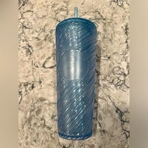 Starbucks Summer 2024 Blue Swirl Venti Tumbler 24 oz